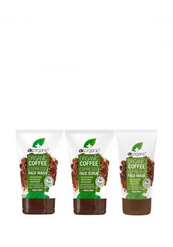 بكج القهوة العضوي للوجه 125 مل لكل عبوة من دكتور اورجانك Dr.Organic Coffee Mint Set