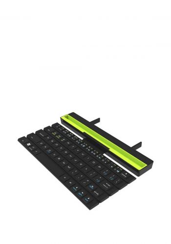 لوحة مفاتيح لاسلكية Green Universal Foldable Wireless Keyboard - Black