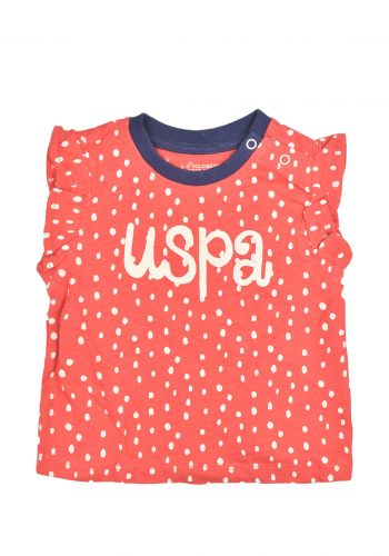 تراكسوت بناتي احمر ونيلي اللون من US Polo