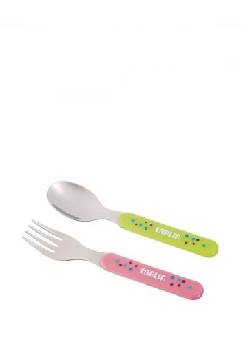 سيت ملعقة و شوكة من فارلين Farlin Spoon & Fork Set 4 Months and Above