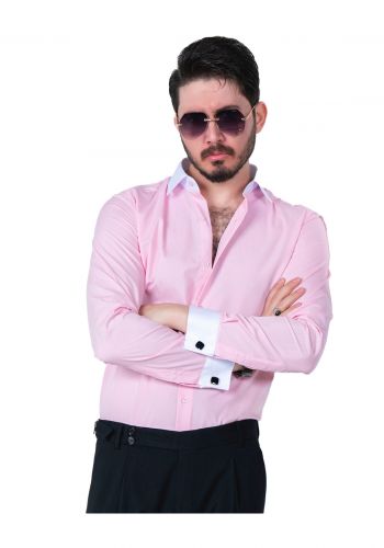 قميص رجالي وردي اللون من مورنزو Morenzo