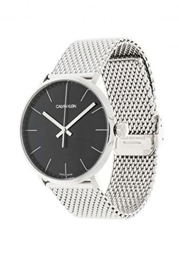 ساعة للرجال بسوار فولاذي فضي اللون من كالفن كلاين Calvin Klein K8M21121 Men's Watch  