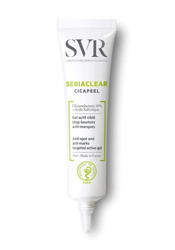 جل معالج للحبوب المفاجئة 15 مل من أس في أر Svr Sebiaclear Cicapeel 15ml