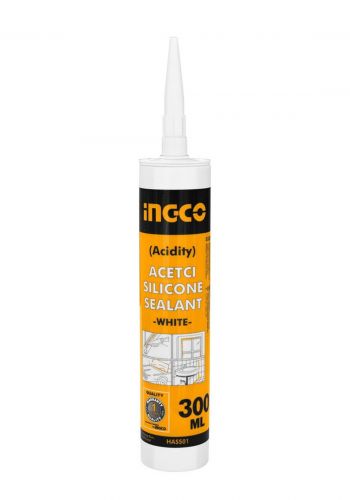 سيلكون ابيض 300 مل من انجيكو Ingco HASS01 acetic silicone sealant