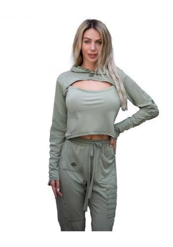 هودي رياضي قصير للنساء من بدي إنجنيرز Body Engineers Alchemist Crop Top Hoodie 