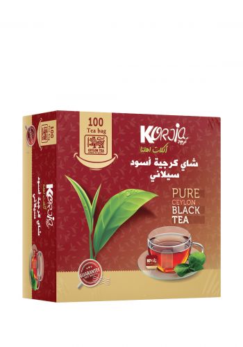 شاي سيلاني اسود 100 قطعة من كرجية Korjia Tea Teabags