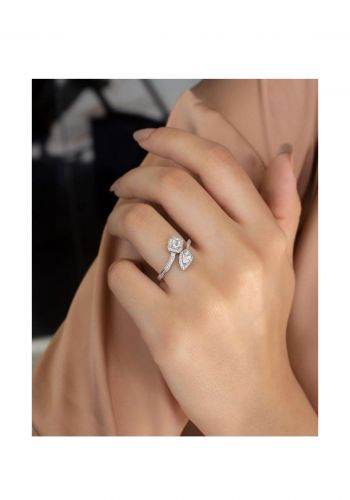 خاتم نسائي فضة عيار 925 