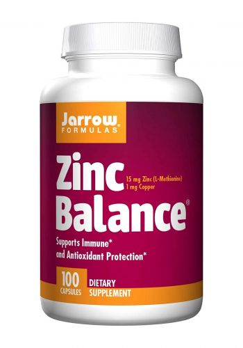 مكمل الزنك الغذائي 100 كبسولة من جارو Jarrow Formulas Zinc Balance‏  
