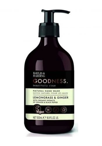 غسول لليدين بخلاصة الليمون والزنجبيل 500 مل من ابايليس اند هاردينج ‎Baylis & Harding Goodness Handwash 