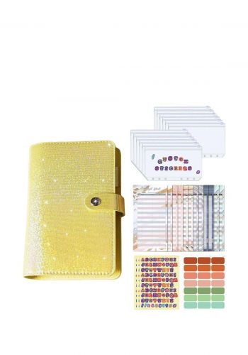 دفتر ادخار جلد مرن لماع قياس A6      Budget Notebook 