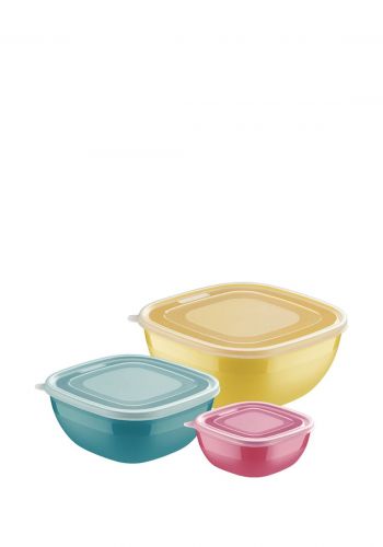سيت حافضات تخزين 3 قطع من ترامونتينا Tramontina 25099/980 Plastic Container