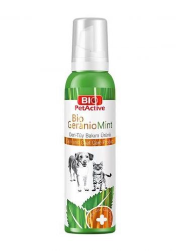 بخاخ العناية بالبشرة للقطط و الكلاب 100 مل من بايو بت اكتف Bio pet active Skin and Coat Care Spray for Cats & Dogs