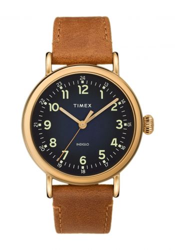 ساعة  رجالية من تايمكس Timex TW2T20000 Standard 40 mm Gold-Tone Watch