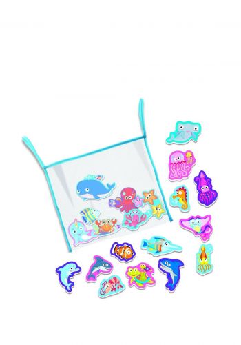 ملصقات حوض استحمام من فوم فور ام مع حقيبة شبكية 4M Bathtub Stickers