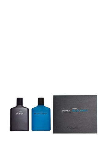 سيت عطر رجالي 100 مل من زارا Zara Silver + Blue Spirit Eau De Toilette