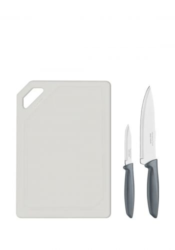 سيت لوح تقطيع مع سكاكين عدد 2 من ترامونتينا Tramontina 23498/614 Knife Set & Plastic Cutting Board