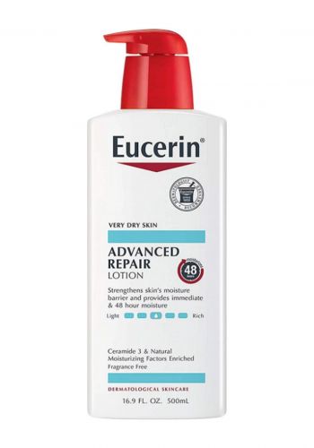 لوشن لاصلاح البشرة للبشرة شديدة الجفاف  500 مل من يوسيرين Eucerin Advanced Repir Lotion