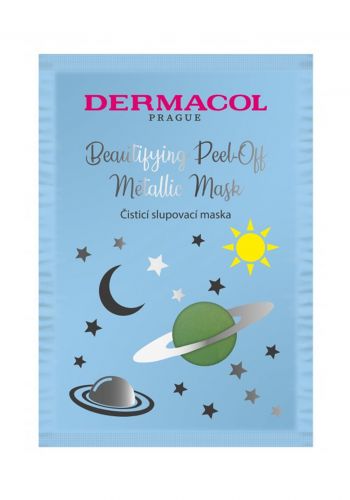 قناع معدني مقشر للتجميل بالخيار 15 مل من ديرماكولDermacol Cleansing Peel-Off Metallic Mask