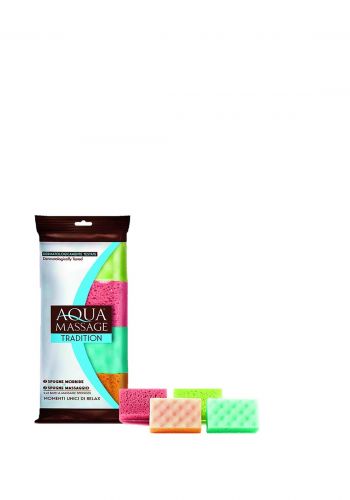 سيت اسفنجة استحمام 4 قطع من اكوا مساج Aqua Massage SI-00293 Bath Sponges