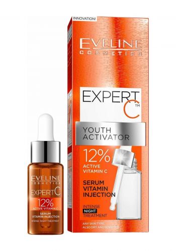 سيروم فيتامين سي الليلي للبشرة 18 مل من ايفلين Eveline Expert C Youth  Activator Serum 