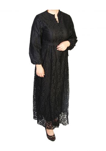 فستان نسائي اسود اللون