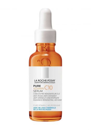 سيروم للوجه بفيتامين سي 10 لمكافحة الشيخوخة لجميع انواع البشرة  30 مل من لاروش بوزيه La Roche Posay Pure Vitamin C10 Face Serum with Vitamin C for Anti-Aging 