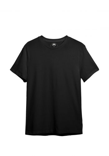 تيشيرت لكلا الجنسين اسود اللون من كاوف Kaof Basic Regular T Shirt Onyx Black
