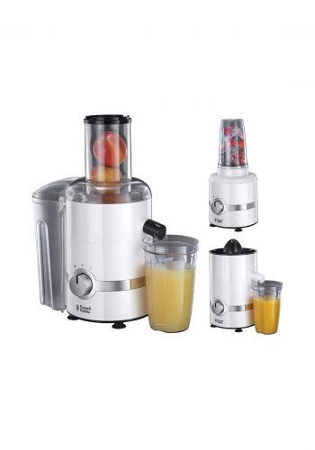 عصارة فواكه مع طاحونة 800 واط من روسيل هوبس Russell Hobbs 22700 3 in 1 Ultimate Juicer
