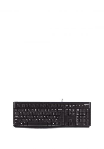 كيبورد 104 حرف انكليزي فقط  من لوجيتك Logitech 120 USB Keyboard (US English) - Black