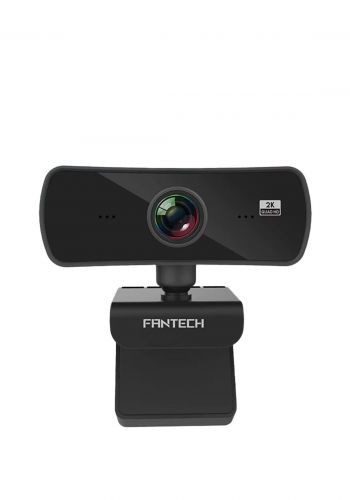 Fantech C30 Luminous 2K USB Web Camera With Microphone - Black كاميرا ويب من فانتيك