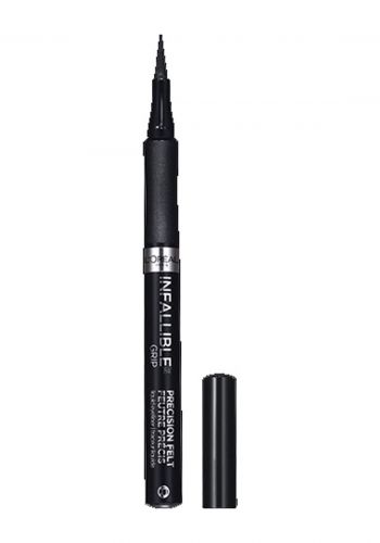 قلم محدد للعيون باللون الاسود رقم 01 من لوريال باريس L'Oreal Paris Infallible Precision Felt Eyeliner