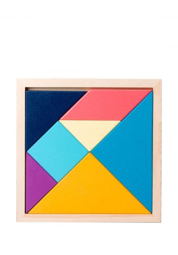 لعبة تركيب القطع لتصميم شكل مُعَين Wooden Puzzle Toy for Kids
