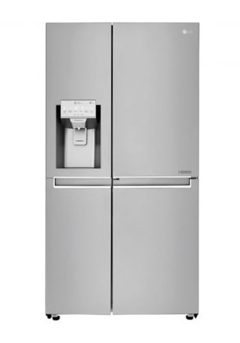 ثلاجة 26 قدم بابين اللون فضي من ال جيLG GCJ-267PHL Refrigerator