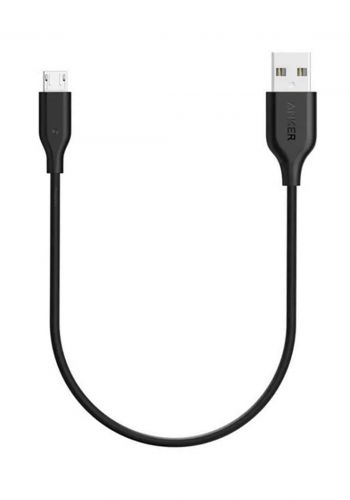 Anker A8131012 Powerline Micro USB 1ft - Black كيبل شحن مايكرو يواس بي من انكر