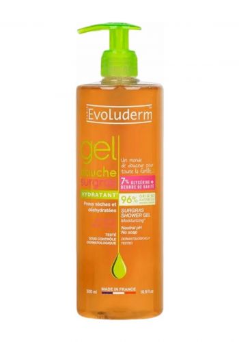 جل استحمام بخلاصة السورجراس 500 مل من ايفولوديرم  Evoluderm Shower Gel Surgras