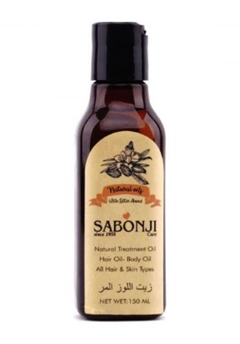 زيت اللوز المر للشعر والجسم 150 مل من صابونجي Sabonji Natural Treatment Bitter Almond Hair & Body Oil