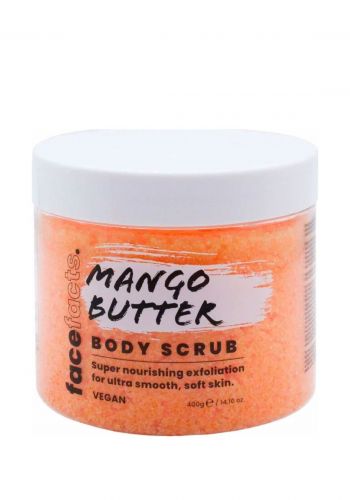 مقشر الجسم بزبدة المانجو 400 غرام  من فيس فاكتس Face Facts Mango Butter Body Scrub