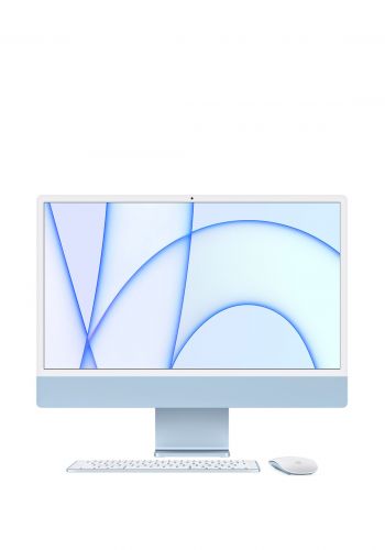 كومبيوتر من ابل Apple MGPL3AB-A iMac AIO 24" 8-Core CPU 8GB RAM 512GB SSD - Blue