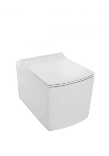 مرحاض معلق على الحائط بدون إطار من جاكوراJaquar  KUS-WHT-35953BIUFSM Kubix Rimless, Blind  Installation Wall Hung WC