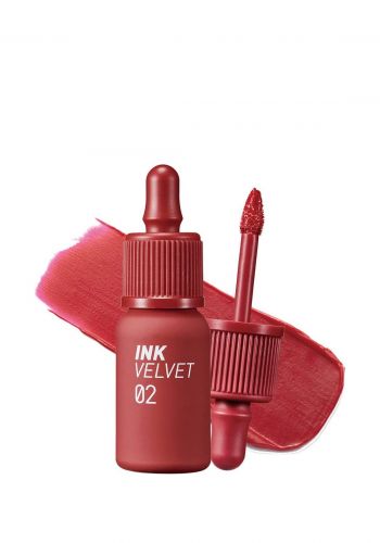 تنت شفاه مخملي من بيريبيرا الكورية رقم 02 Peripera Ink Velvet Celeb Deep Rose