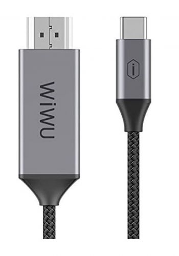 كيبل اج دي ام اي الى تايب سي من ويو Wiwu X10L HDMI To Type-C Cable - Gray