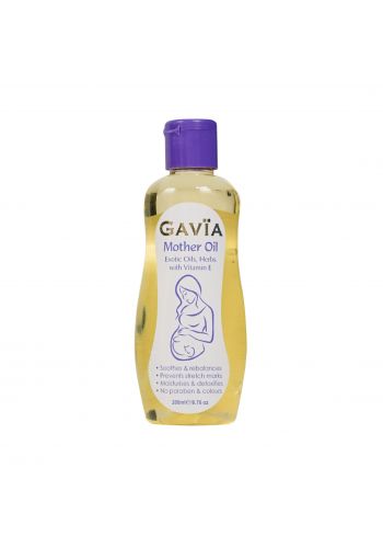 زيت  معالجة تمدد الجلد  للحوامل 200 مل من ماركة جايفا Gavia-Mother Oil With Exotic Oils Herbs & Vitamin E