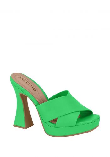 صندل كعب عالي نسائي 12 سم باللون الاخضر من بيرا ريو Beira Rio Women's High Heel