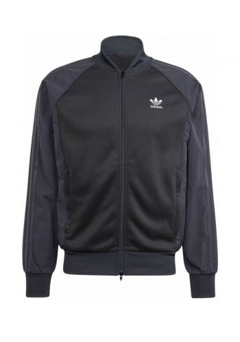 جاكيت رجالي باللون الاسود من اديداس Adidas Adicolor Re-Pro SST Material Mix Track Jacket
