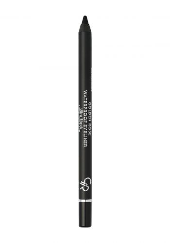 قلم تحديد العيون المقاوم للماء 2.5 غم باللون الاسود من كولدن روز Golden Rose Waterproof Eyeliner Longwear & Soft - Ultra Black