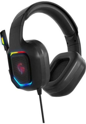 سماعة سلكية من بورودو Porodo PDX411-BK Gaming RGB High Definition Headphone-Black