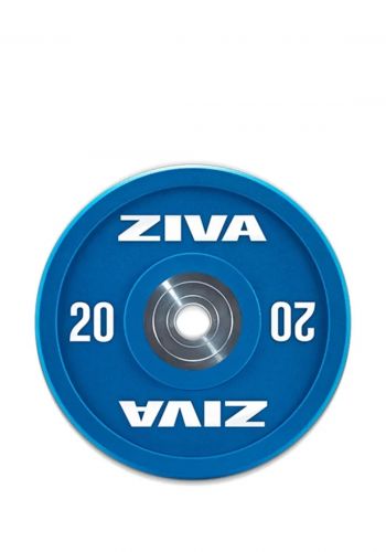 قرص اثقال مغلف بالمطاط 20 كغم من زيفا  Ziva Rubber Competition Colored Training Support Disc