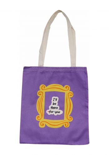 حقيبة توت باك بتصميم  باللون البنفسجي  Tote Bag