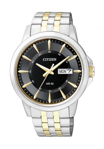 Citizen BF2018-52E Quartz Men Watch ساعة رجالية فضي اللون من سيتيزن