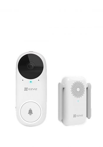 Ezviz DB2C 2MP Cordless Video doorbell With Chime - White كاميرا مراقبة مع جرس للباب من ايزفيز